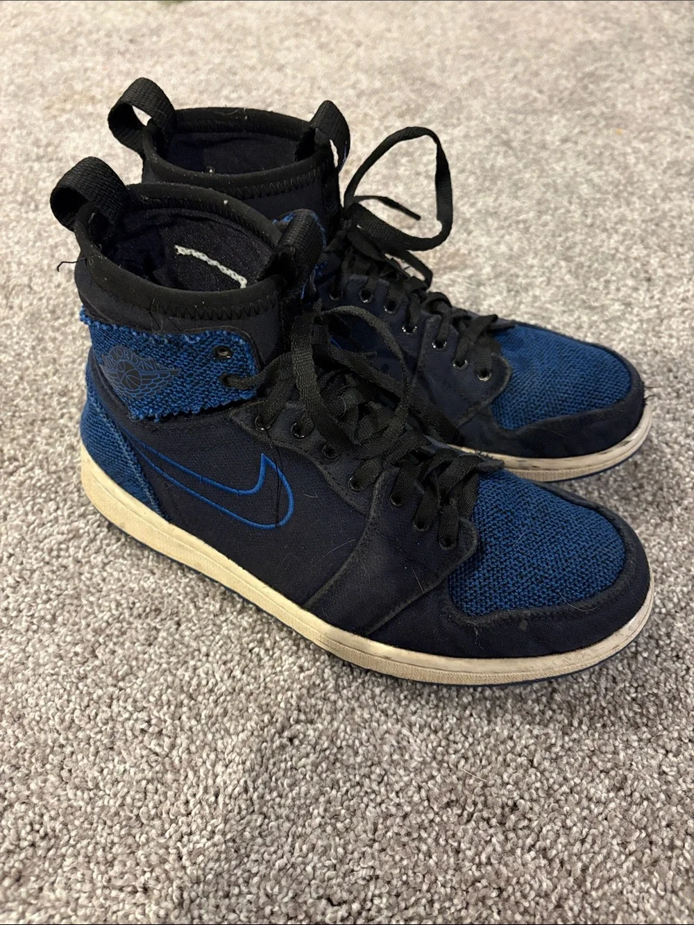 Nike Air Jordan 1 KO Black Blue Size 7 – Good Condition